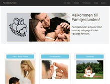 Tablet Screenshot of familjestunden.com